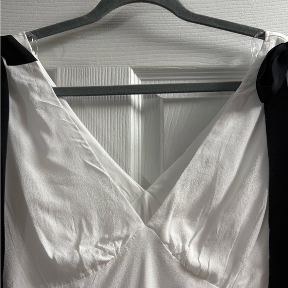 Wild Fable White Mini A-line Dress Flutter Sleeves With Bows Size Small - Picture 6 of 14